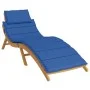 Blue Oxford cloth sun lounger cushion 186x58x3 cm by vidaXL, Cushions for chairs and sofas - Ref: Foro24-314168, Price: 39,78...