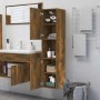 Smoked oak engineered wood bathroom cabinet 30x30x130 cm by vidaXL, Bathroom furniture - Ref: Foro24-815639, Price: 55,18 €, ...