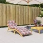 Liegestuhl-Kissen aus kariertem Oxford-Stoff in Rot, 186x58x3 cm. von vidaXL, Kissen für Stühle und Sofas - Ref: Foro24-31417...
