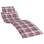 Liegestuhl-Kissen aus kariertem Oxford-Stoff in Rot, 186x58x3 cm. von vidaXL, Kissen für Stühle und Sofas - Ref: Foro24-31417...