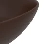 Dark brown round ceramic bathroom sink by vidaXL, Sinks - Ref: Foro24-146984, Price: 40,74 €, Discount: %