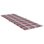 Liegestuhl-Kissen aus kariertem Oxford-Stoff in Rot, 186x58x3 cm. von vidaXL, Kissen für Stühle und Sofas - Ref: Foro24-31417...