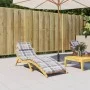 Grau kariertes Oxford-Stoff-Liegekissen, 186 x 58 x 3 cm von vidaXL, Kissen für Stühle und Sofas - Ref: Foro24-314172, Preis:...