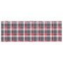 Liegestuhl-Kissen aus kariertem Oxford-Stoff in Rot, 186x58x3 cm. von vidaXL, Kissen für Stühle und Sofas - Ref: Foro24-31417...