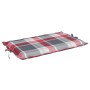 Liegestuhl-Kissen aus kariertem Oxford-Stoff in Rot, 186x58x3 cm. von vidaXL, Kissen für Stühle und Sofas - Ref: Foro24-31417...