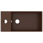 Dark brown ceramic sink with overflow by vidaXL, Sinks - Ref: Foro24-146995, Price: 61,01 €, Discount: %