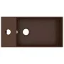 Dark brown ceramic sink with overflow by vidaXL, Sinks - Ref: Foro24-146995, Price: 60,38 €, Discount: %