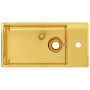 Waschbecken mit Überlauf 49x25x15 cm Keramik Gold von vidaXL, Sinkt - Ref: Foro24-143492, Preis: 84,80 €, Rabatt: %