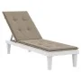 Taupe gray lounger cushion (75+105)x50x4 cm by vidaXL, Cushions for chairs and sofas - Ref: Foro24-314181, Price: 36,61 €, Di...