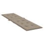 Cojín para tumbona gris taupe (75+105)x50x4 cm de vidaXL, Cojines para sillas y sofás - Ref: Foro24-314181, Precio: 37,36 €