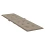 Taupe gray lounger cushion (75+105)x50x4 cm by vidaXL, Cushions for chairs and sofas - Ref: Foro24-314181, Price: 36,61 €, Di...