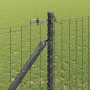 Reja con postes Gris 1.2 x 10 m Acero