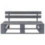 Gartenbank aus Paletten aus grauem Holz von vidaXL, Gartenbänke - Ref: Foro24-44697, Preis: 78,07 €, Rabatt: %