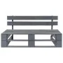 Gray wood garden pallet bench by vidaXL, garden benches - Ref: Foro24-44697, Price: 74,89 €, Discount: %