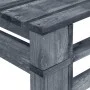Gray wood garden pallet bench by vidaXL, garden benches - Ref: Foro24-44697, Price: 74,89 €, Discount: %
