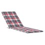 Kissen für Liegestuhl mit rotem Karomuster (75+105)x50x4 cm von vidaXL, Kissen für Stühle und Sofas - Ref: Foro24-314186, Pre...