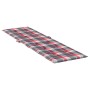 Kissen für Liegestuhl mit rotem Karomuster (75+105)x50x4 cm von vidaXL, Kissen für Stühle und Sofas - Ref: Foro24-314186, Pre...