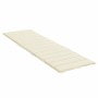 Cojín de tumbona de tela Oxford crema 200x50x3 cm by vidaXL, Cushions for chairs and sofas - Ref: Foro24-314190, Price: 34,00...