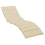 Beige Oxford fabric sun lounger cushion 200x50x3 cm by vidaXL, Cushions for chairs and sofas - Ref: Foro24-314191, Price: 40,...