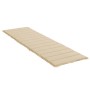 Sonnenliegenkissen aus beigem Oxford-Stoff, 200 x 50 x 3 cm von vidaXL, Kissen für Stühle und Sofas - Ref: Foro24-314191, Pre...