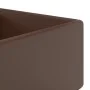 Matte dark brown ceramic square overflow sink 41x41 cm by vidaXL, Sinks - Ref: Foro24-146951, Price: 60,19 €, Discount: %