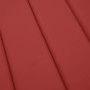 Cojín de tumbona de tela Oxford rojo 200x50x3 cm