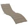 Taupe gray Oxford fabric sun lounger cushion 200x50x3 cm by vidaXL, Cushions for chairs and sofas - Ref: Foro24-314196, Price...