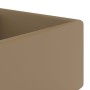 Luxuriöses quadratisches Waschbecken Keramik Überlauf creme matt 41x41 cm von vidaXL, Sinkt - Ref: Foro24-146952, Preis: 81,4...