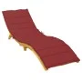 Red Oxford Cloth Lounger Cushion 200x50x3 cm by vidaXL, Cushions for chairs and sofas - Ref: Foro24-314197, Price: 41,03 €, D...