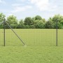 Reja con postes Gris 1.2 x 10 m Acero