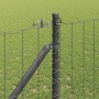 Reja con postes Gris 1.2 x 10 m Acero