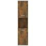 Smoked oak engineered wood bathroom cabinet 30x30x130 cm by vidaXL, Bathroom furniture - Ref: Foro24-815639, Price: 55,18 €, ...