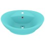 Luxurious washbasin with light green ceramic overflow 58.5x39cm by vidaXL, Sinks - Ref: Foro24-146936, Price: 86,77 €, Discou...