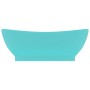 Luxurious washbasin with light green ceramic overflow 58.5x39cm by vidaXL, Sinks - Ref: Foro24-146936, Price: 86,77 €, Discou...