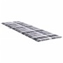 Sonnenliegekissen aus Oxford-Stoff in grau kariert 200x50x3 cm von vidaXL, Kissen für Stühle und Sofas - Ref: Foro24-314202, ...