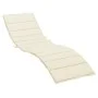 Cream Oxford fabric sun lounger cushion 200x60x3 cm by vidaXL, Cushions for chairs and sofas - Ref: Foro24-314205, Price: 44,...