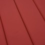 Cojín de tumbona de tela Oxford rojo 200x60x3 cm