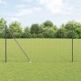 Reja con postes Gris 1.5 x 10 m Acero