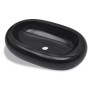 Oval Black Ceramic Washbasin by vidaXL, Sinks - Ref: Foro24-141920, Price: 60,26 €, Discount: %