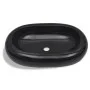 Lavabo de cerámica negro ovalado de vidaXL, Lavabos - Ref: Foro24-141920, Precio: 59,44 €, Descuento: %