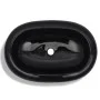 Lavabo de cerámica negro ovalado de vidaXL, Lavabos - Ref: Foro24-141920, Precio: 59,44 €, Descuento: %