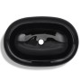 Oval Black Ceramic Washbasin by vidaXL, Sinks - Ref: Foro24-141920, Price: 60,26 €, Discount: %