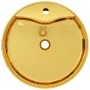 Washbasin with overflow 46.5x15.5 cm ceramic gold by vidaXL, Sinks - Ref: Foro24-143501, Price: 84,80 €, Discount: %