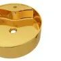 Washbasin with overflow 46.5x15.5 cm ceramic gold by vidaXL, Sinks - Ref: Foro24-143501, Price: 84,80 €, Discount: %