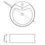 Washbasin with overflow 46.5x15.5 cm ceramic gold by vidaXL, Sinks - Ref: Foro24-143501, Price: 84,80 €, Discount: %