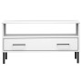 OSLO solid wood white coffee table with metal legs 85x50x45cm by vidaXL, Coffee table - Ref: Foro24-351035, Price: 65,09 €, D...