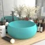 Luxury round matte light green ceramic washbasin 40x15 cm by vidaXL, Sinks - Ref: Foro24-147002, Price: 43,21 €, Discount: %