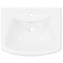 Lavabo de pie de cerámica blanco 580x470x200 mm de vidaXL, Lavabos - Ref: Foro24-143003, Precio: 162,95 €, Descuento: %