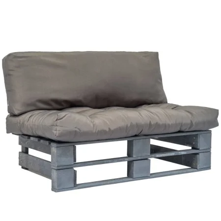 Pallet garden sofa with gray pinewood cushions by vidaXL, Outdoor sofas - Ref: Foro24-275288, Price: 121,31 €, Discount: %