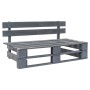 Paletten-Gartensofa mit grauen Kiefernholzkissen von vidaXL, Outdoor-Sofas - Ref: Foro24-275288, Preis: 128,28 €, Rabatt: %